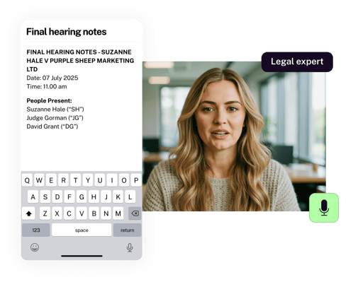 Employment Tribunal Final hearing notes